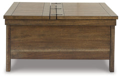 Moriville Grayish Brown Lift-Top Coffee Table - Ornate Home