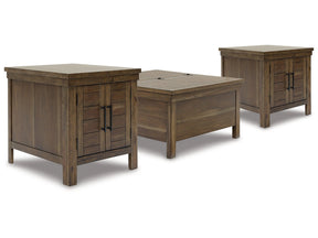 Moriville Grayish Brown Lift-top Coffee Table and 2 End Tables (Online Special Price) - Ornate Home