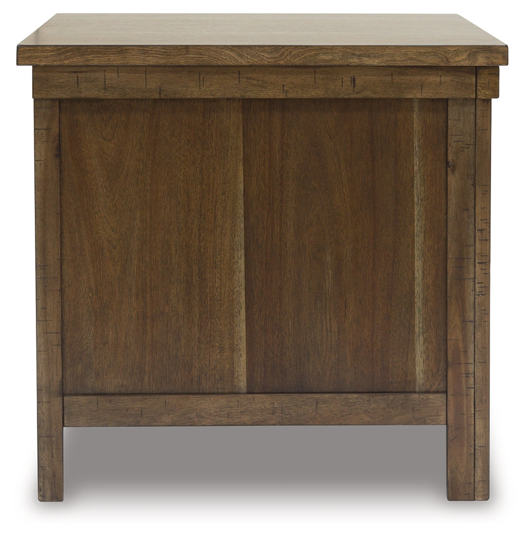 Moriville Grayish Brown Lift-top Coffee Table and 2 End Tables (Online Special Price) - Ornate Home