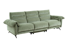 Morley Sage Green Power Sofa + Loveseat - Ornate Home