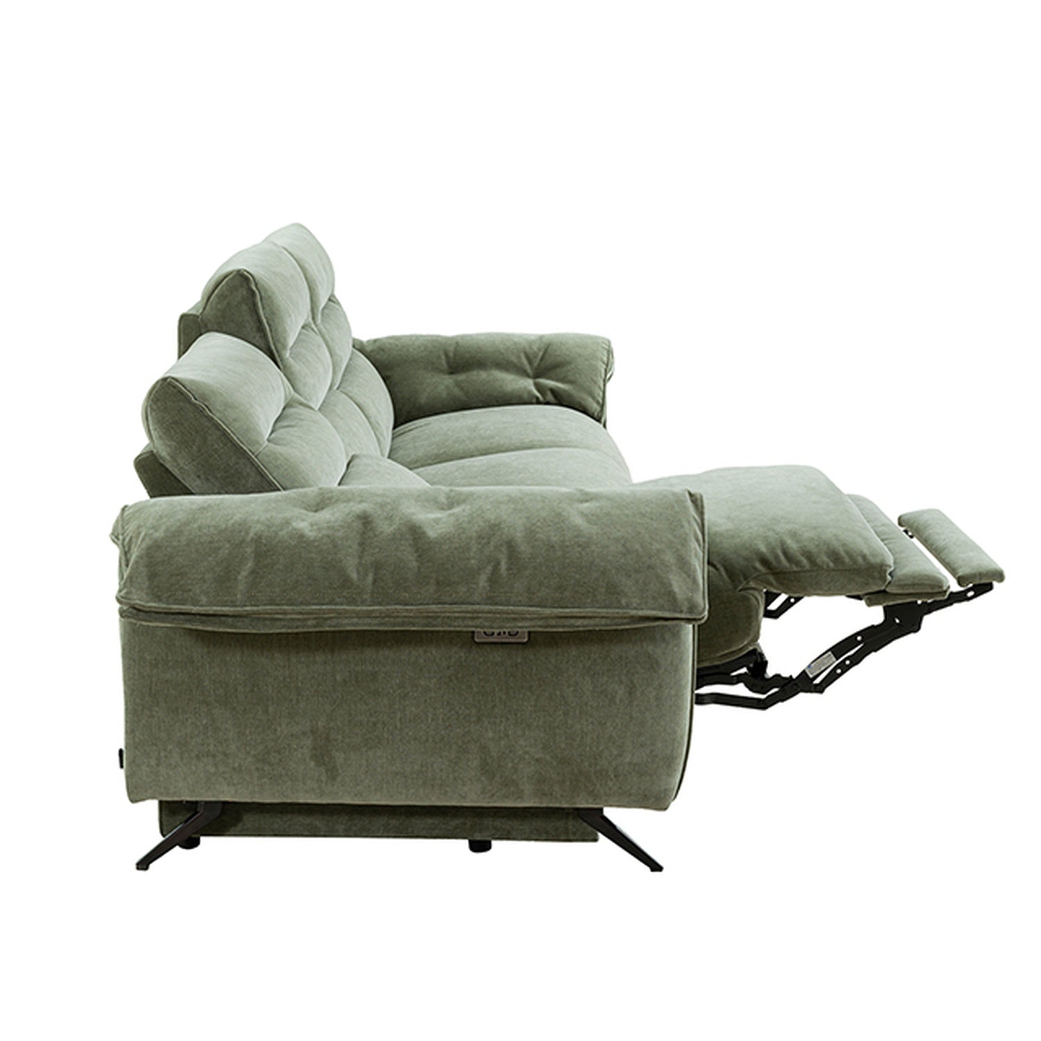 Morley Sage Green Power Sofa + Loveseat - Ornate Home