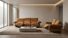 Morley Sienna Brown Power Loveseat - Ornate Home