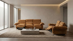 Morley Sienna Brown Power Sofa - Ornate Home