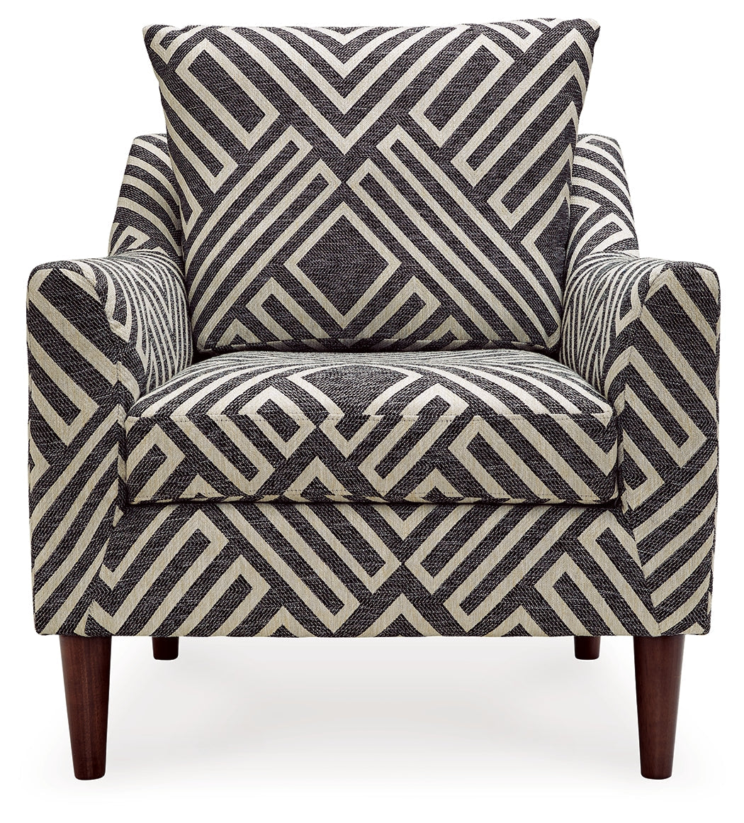Morrilton Next-Gen Nuvella Natural/Charcoal Accent Chair - Ornate Home