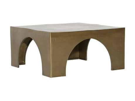 Morris Antique Brass Coffee Table - Ornate Home