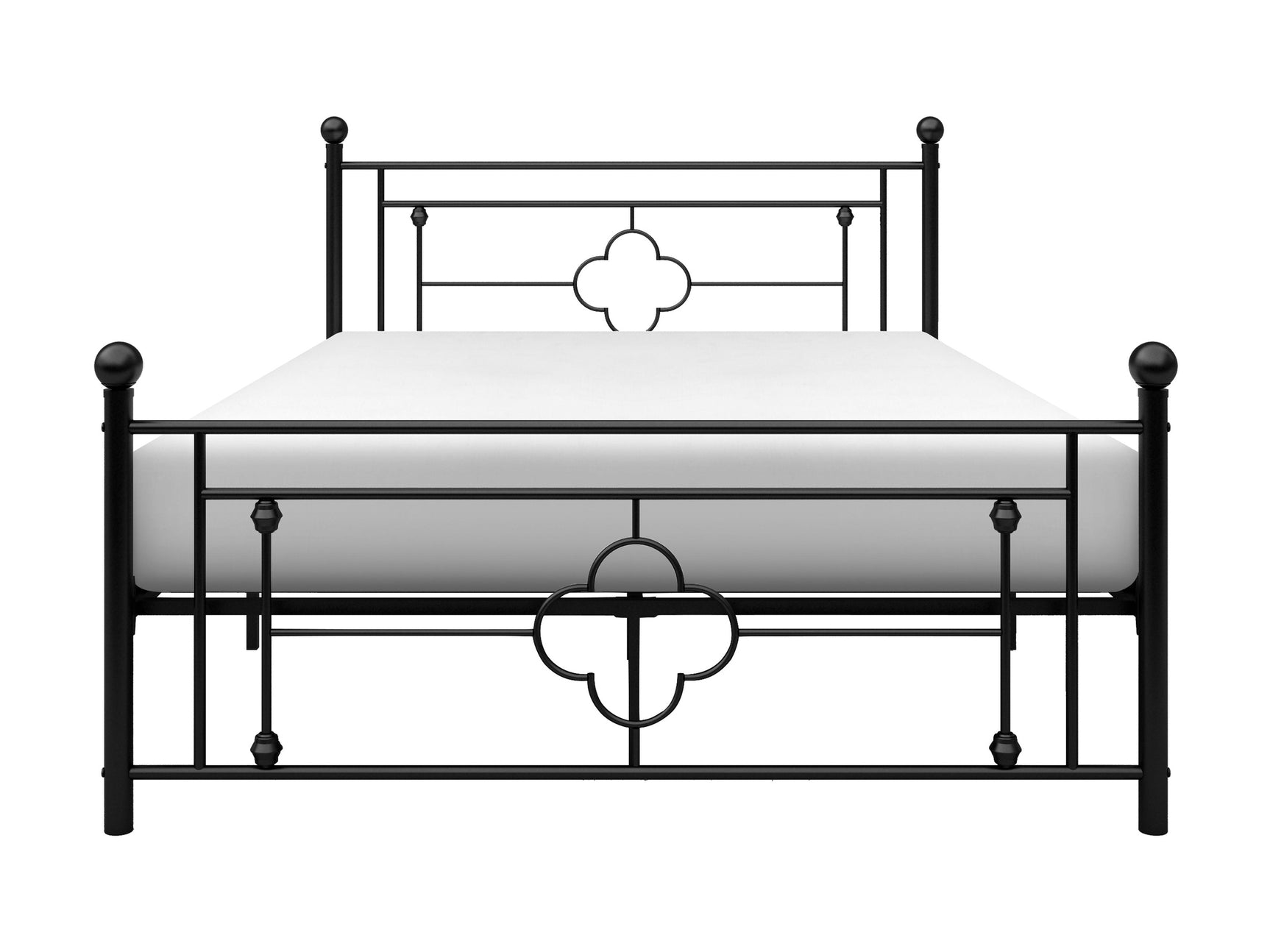 Morris Black Full Metal Platform Bed - Ornate Home