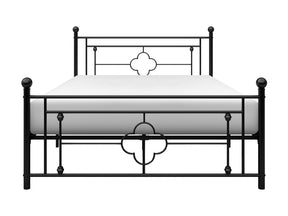 Morris Black Full Metal Platform Bed - Ornate Home