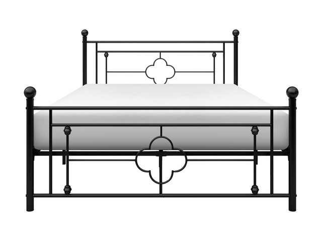 Morris Black Full Metal Platform Bed - Ornate Home