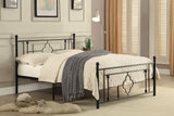 Morris Black Full Metal Platform Bed - Ornate Home