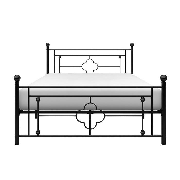 Morris Black Full Metal Platform Bed - Ornate Home