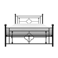 Morris Black Full Metal Platform Bed - Ornate Home