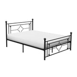 Morris Black Full Metal Platform Bed - Ornate Home