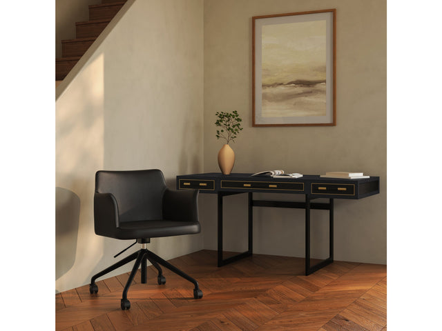 Morris Black Office Chair - Ornate Home