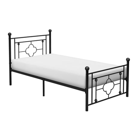 Morris Black Twin Metal Platform Bed - Ornate Home