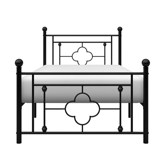 Morris Black Twin Metal Platform Bed - Ornate Home