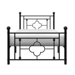 Morris Black Twin Metal Platform Bed - Ornate Home