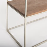 Morris Brown/Silver Wood 2 Drawer Console Table - Ornate Home