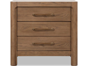 Morris Claystone 3-Drawer Nightstand - Ornate Home