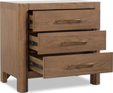 Morris Claystone 3-Drawer Nightstand - Ornate Home