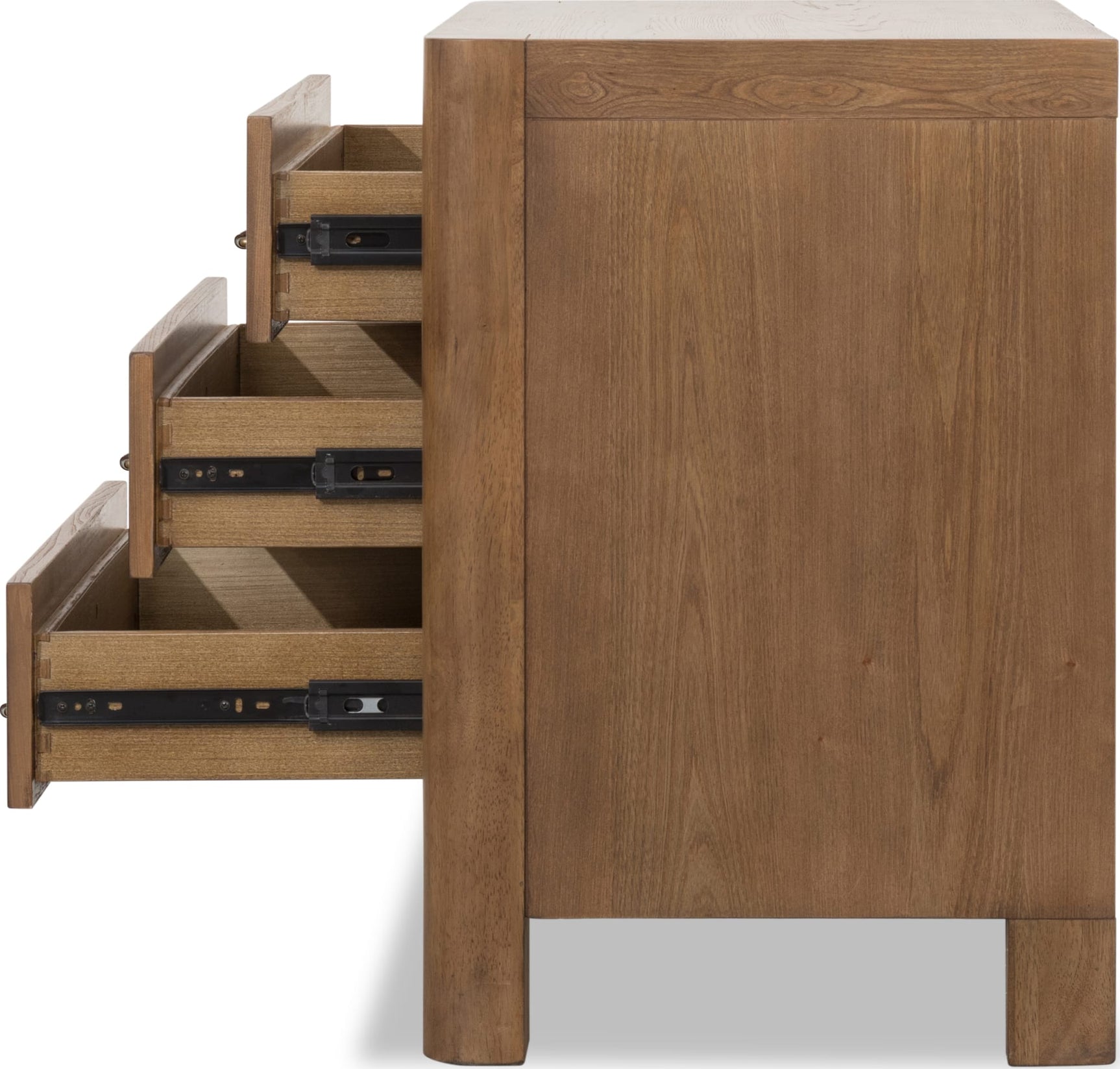 Morris Claystone 3-Drawer Nightstand - Ornate Home