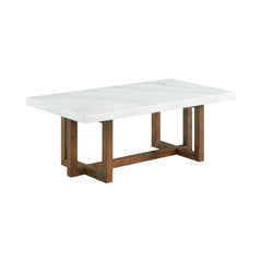 Morris White 2-Piece Marble Occasional Table Set - Ornate Home