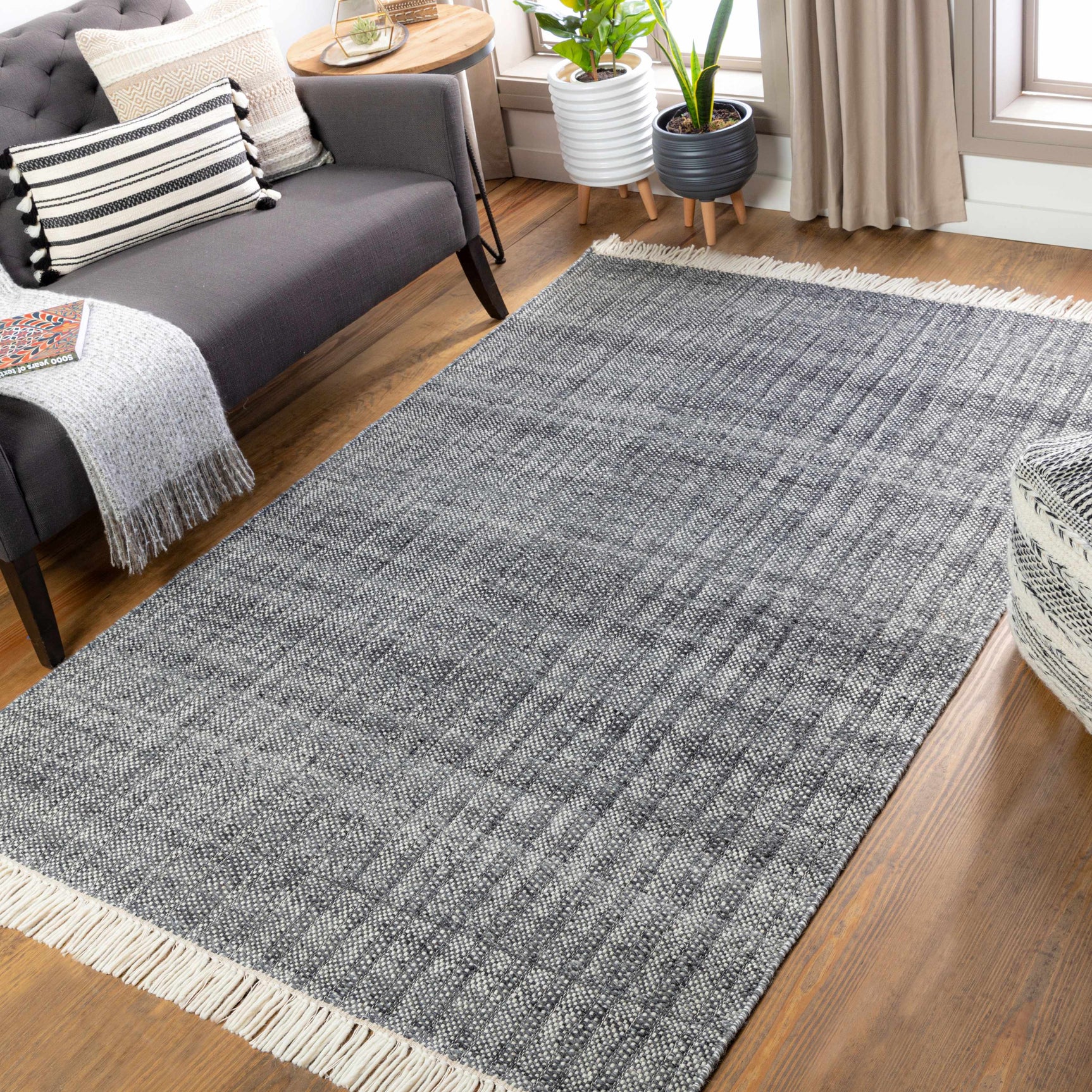Morrisburg Wool Tassel Carpet - Clearance - Ornate Home