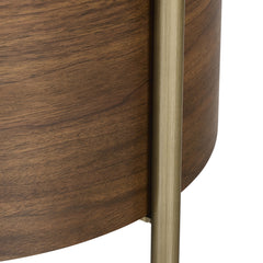 Morrison Walnut Wood Side Table - Ornate Home