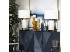 Morrison White Table Lamp - Ornate Home