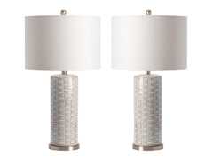 Morrison White Table Lamp (Set of 2) - Ornate Home