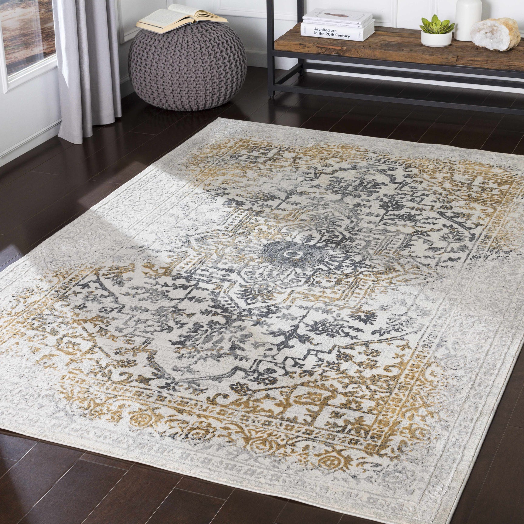 Morriston Faux Silk Rug - Ornate Home