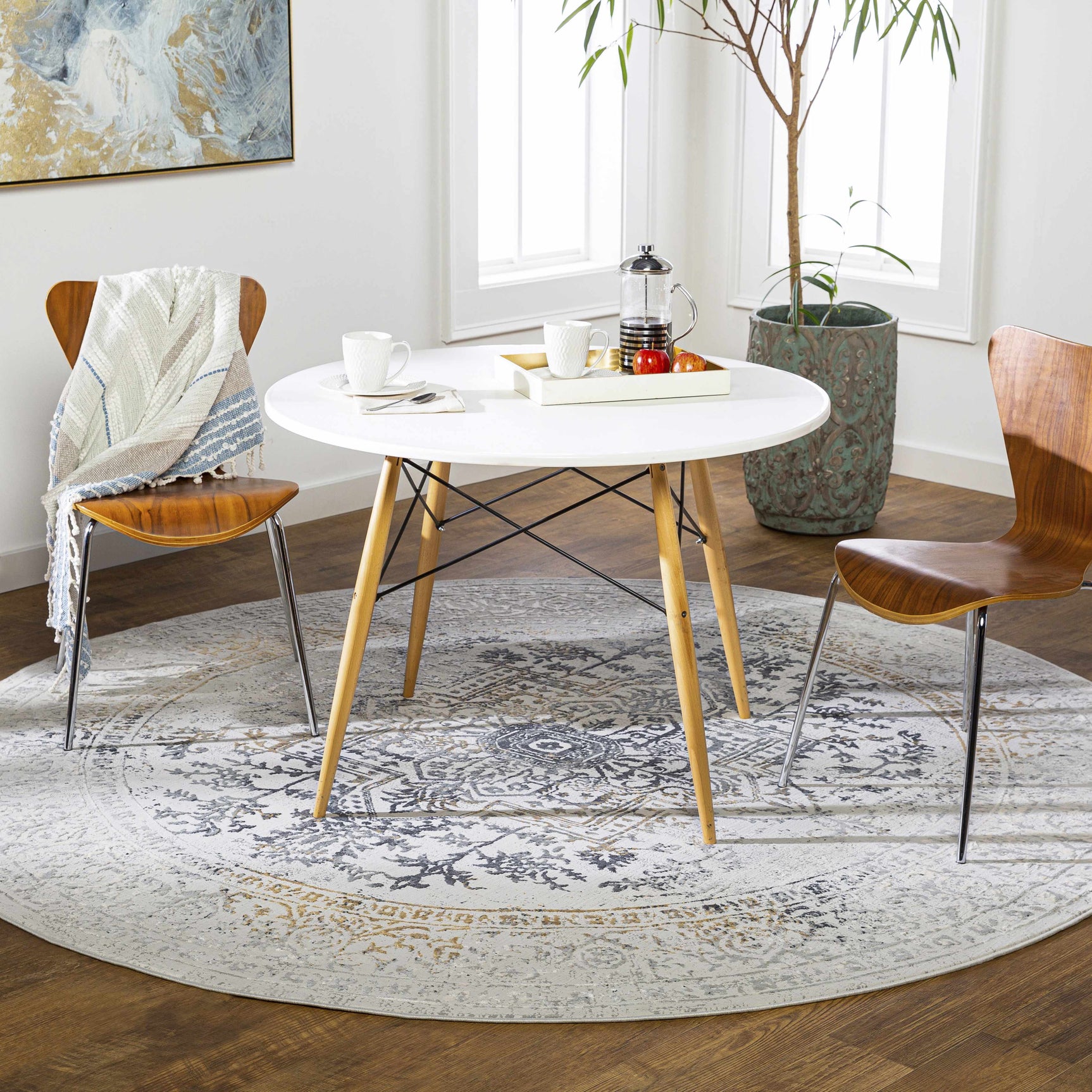Morriston Faux Silk Rug - Ornate Home