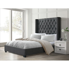Morrow Heirloom Charcoal Queen Bed - Ornate Home