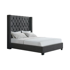 Morrow Heirloom Charcoal Queen Bed - Ornate Home