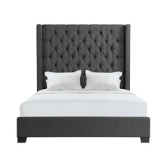 Morrow Heirloom Charcoal Queen Bed - Ornate Home