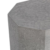 Morse Athena Gray Outdoor End Table - Ornate Home