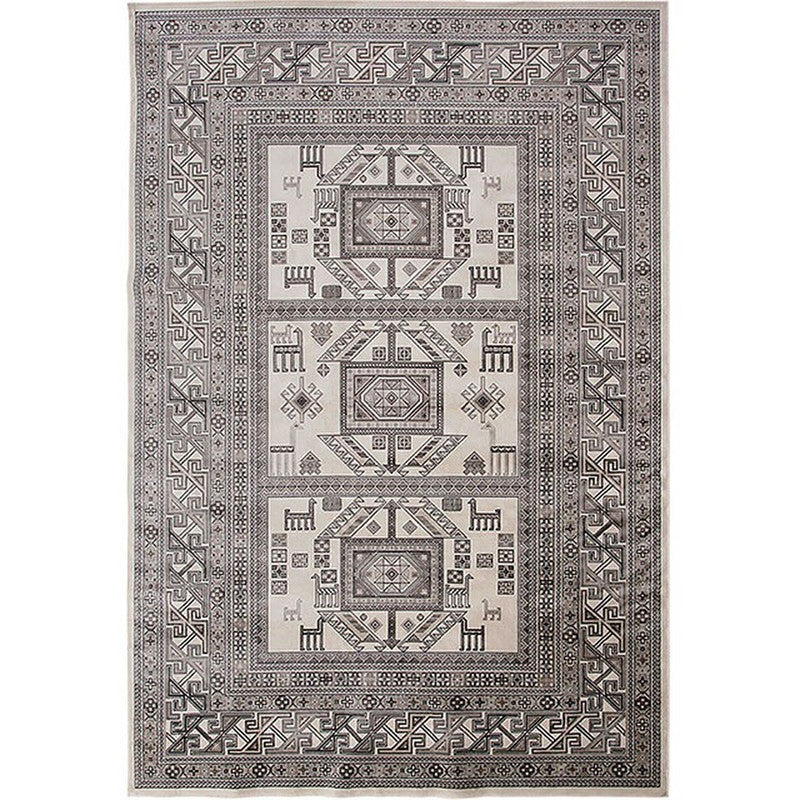 Mortsel Gray 5'3"x7'6"Area Rug - Ornate Home
