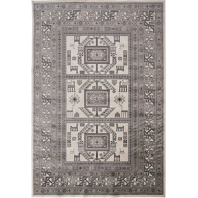 Mortsel Gray 5'3"x7'6"Area Rug - Ornate Home