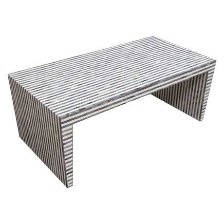 Mosaic Black/White Coffee Table - Ornate Home