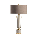Moselle Taupe/Gold Table Lamp - Ornate Home