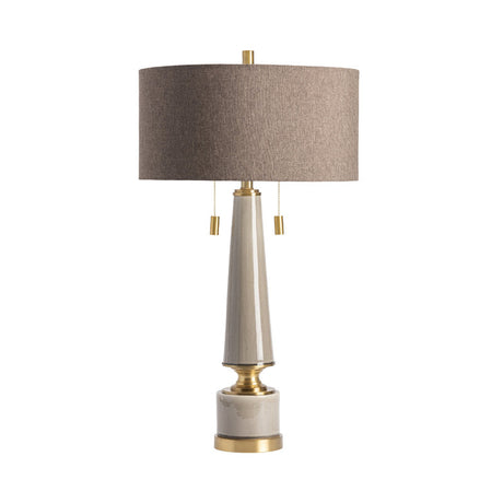 Moselle Taupe/Gold Table Lamp - Ornate Home