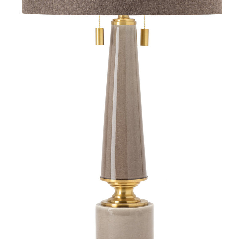 Moselle Taupe/Gold Table Lamp - Ornate Home