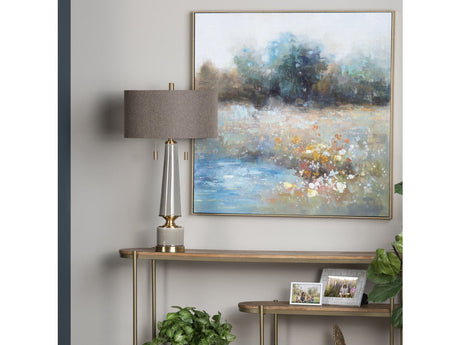 Moselle Taupe/Gold Table Lamp - Ornate Home