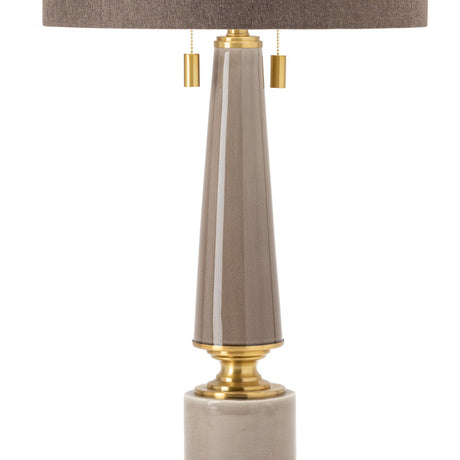 Moselle Taupe/Gold Table Lamp - Ornate Home
