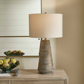 Mosier Rustic Beige Table Lamp - Ornate Home