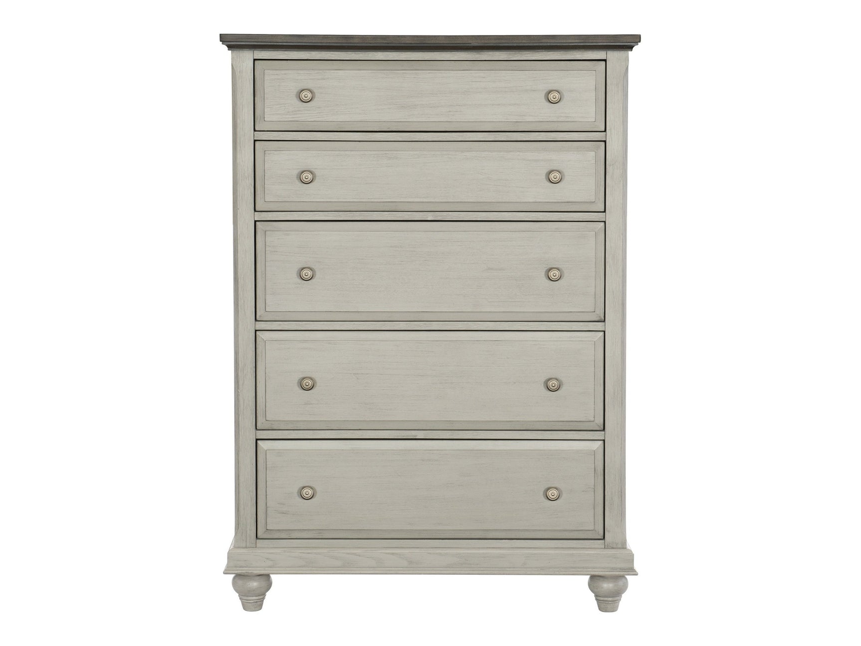 Mossbrook Brown/Light Gray Chest - Ornate Home