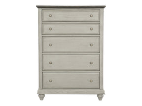 Mossbrook Brown/Light Gray Chest - Ornate Home