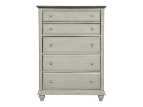 Mossbrook Brown/Light Gray Chest - Ornate Home