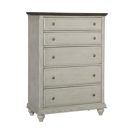 Mossbrook Brown/Light Gray Chest - Ornate Home