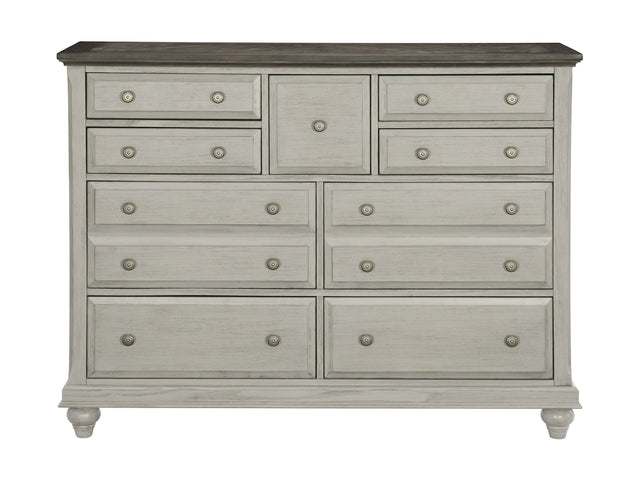 Mossbrook Brown/Light Gray Dresser - Ornate Home