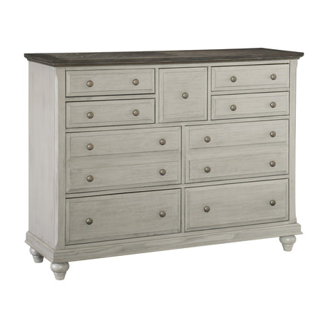 Mossbrook Brown/Light Gray Dresser - Ornate Home